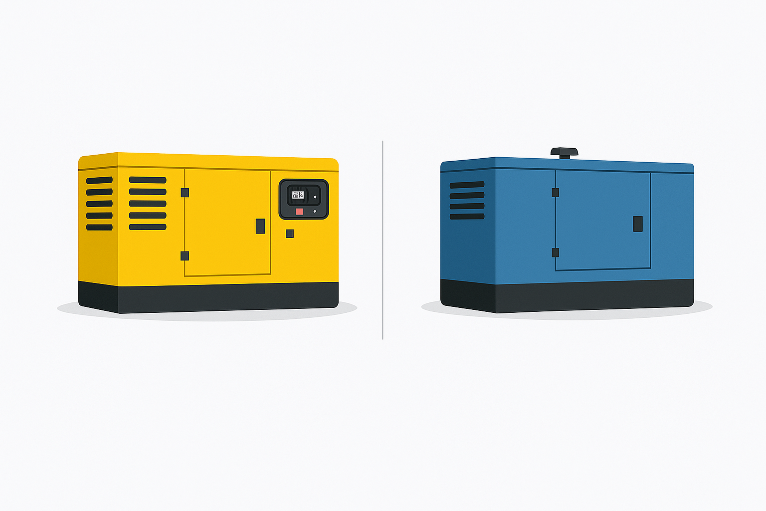 مقایسه و تفاوت‌های ژنراتور دیزلی با گازسوز