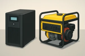 مقایسه کامل موتور برق و UPS در قطعی برق