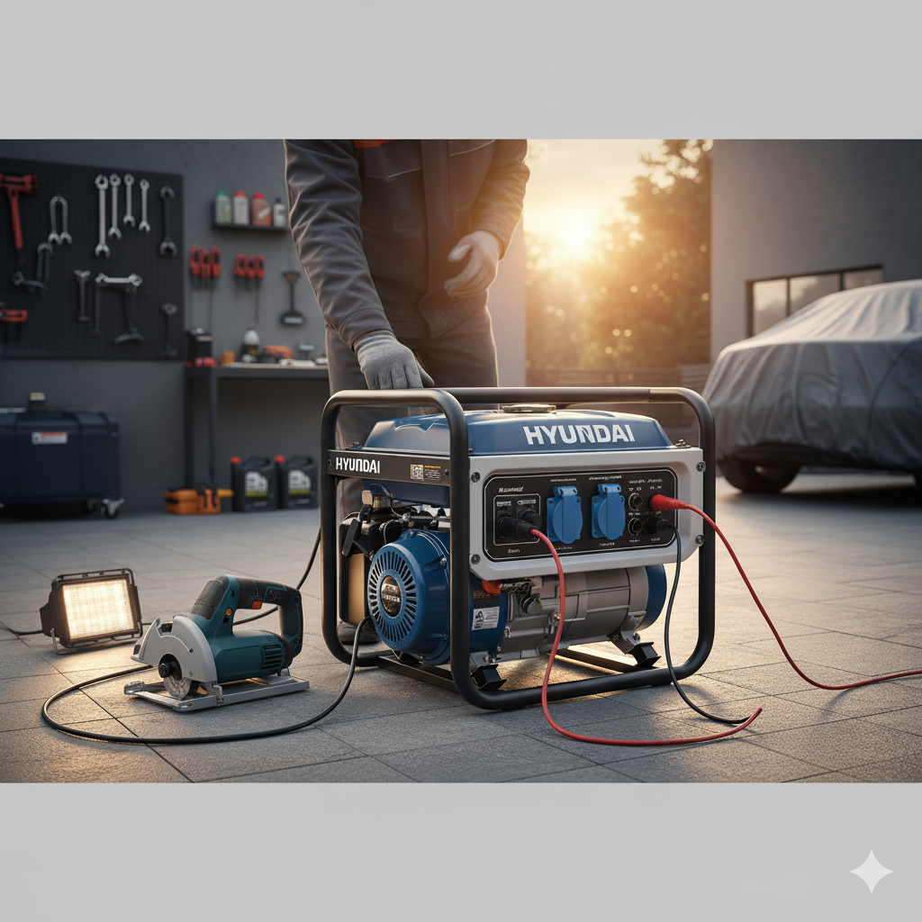 موتور برق بنزینی هیوندای HG-9775 | اینورتری 7.5 کیلووات | بررسی و خرید